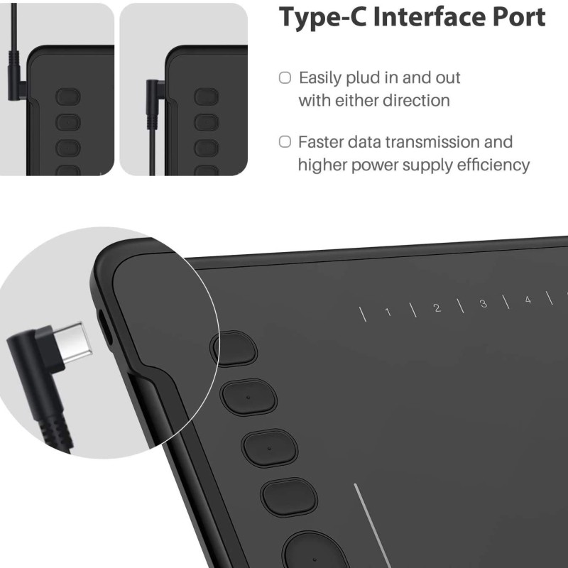 HUION Inspiroy H1161 Digital Graphics Drawing Pen Tablet