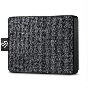 Seagate One Touch SSD, 500GB, External SSD, USB 3.0, Black, 1 year MylioCreate, 4 mo Adobe Creative Cloud Photography, 3 year Rescue Services (STJE500400)