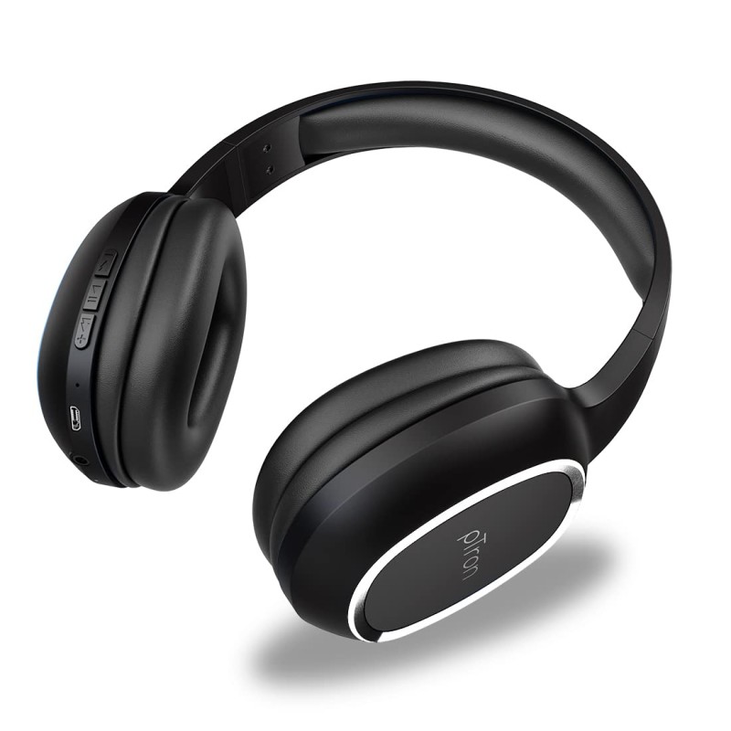 pTron Studio Over-Ear Bluetooth 5.0 Wireless Headphones with Mic - (Black) pTron Studio Over-Ear Bluetooth 5.0 Wireless Headphones with Mic - (Black)