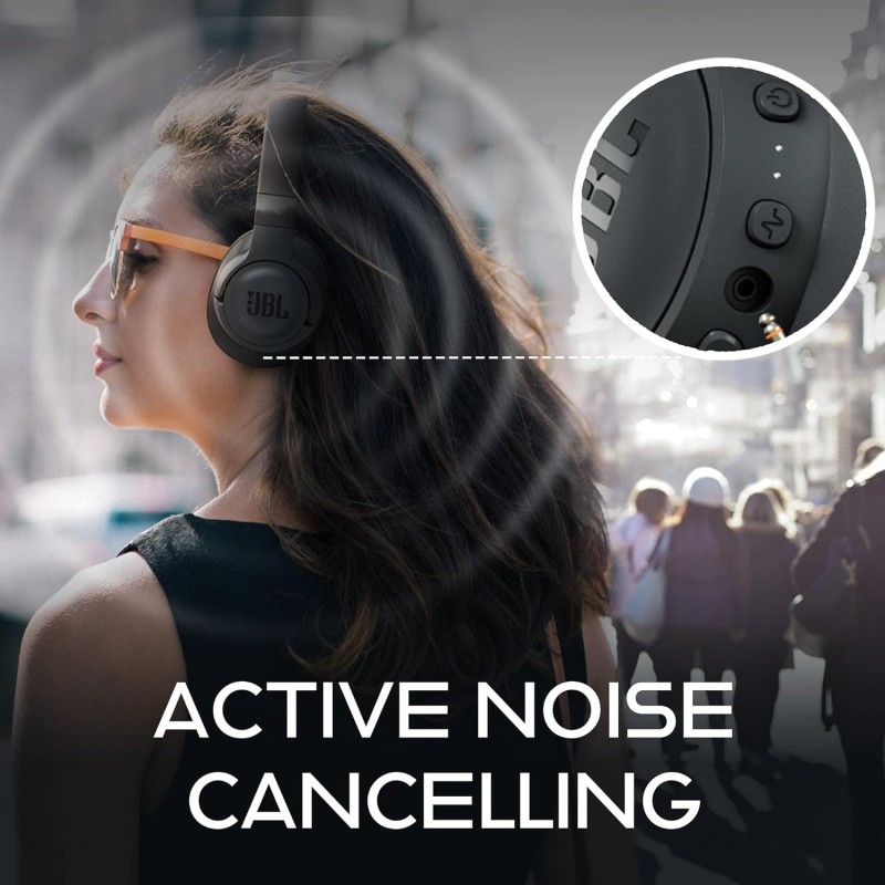 JBL Tune JBLT750 Bluetooth Wireless Over Ear Headphones with mic Black JBL Tune JBLT750 Bluetooth Wireless Over Ear Headphones with mic Black