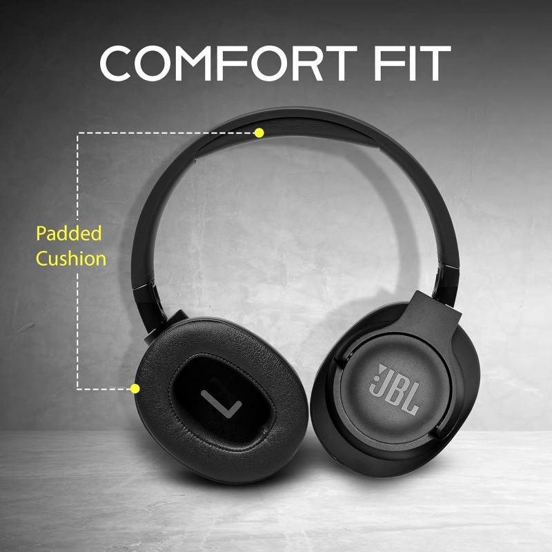 JBL Tune JBLT750 Bluetooth Wireless Over Ear Headphones with mic Black JBL Tune JBLT750 Bluetooth Wireless Over Ear Headphones with mic Black