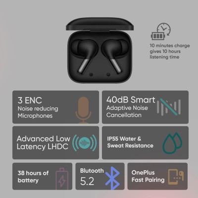 OnePlus Buds Pro Bluetooth Truly Wireless in Ear Earbuds with mic (Matte Black) OnePlus Buds Pro Bluetooth Truly Wireless in Ear Earbuds with mic (Matte Black)