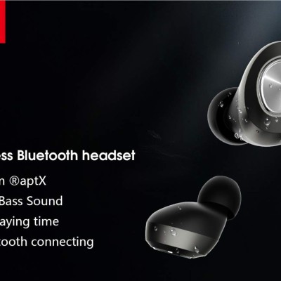 Lenovo HT10 True Wireless Earbuds Earphones Headphones (Bluetooth V5.0) (Black)