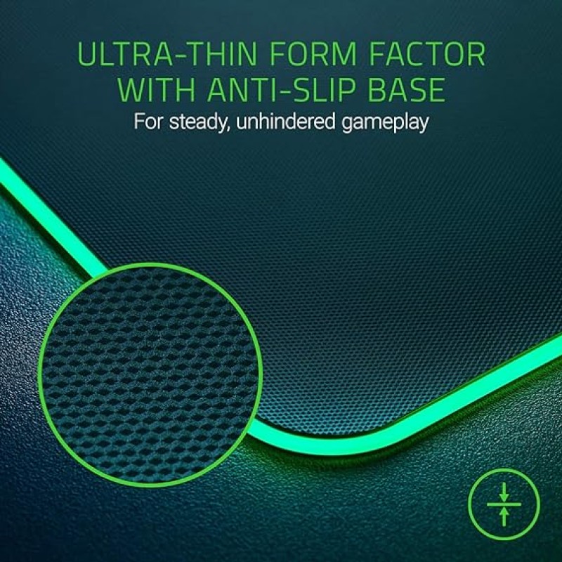 Razer Firefly V2 Micro Textured Gaming Mouse Mat with RGB Lighting Powered by Chroma Rz02-03020100-R3M1 Port Razer Firefly V2 Micro Textured Gaming Mouse Mat with RGB Lighting Powered by Chroma Rz02-03020100-R3M1 Port