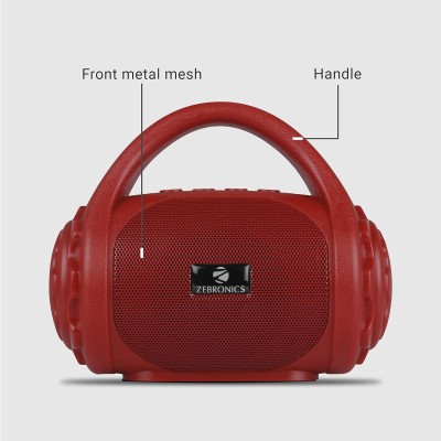 Zebronics ZEB-COUNTY 3W Wireless Bluetooth Portable Speaker With Supporting Carry Handle Zebronics ZEB-COUNTY 3W Wireless Bluetooth Portable Speaker With Supporting Carry Handle