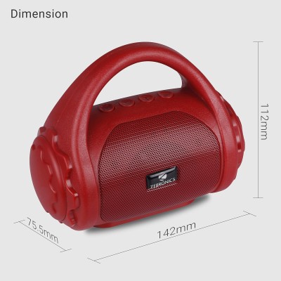 Zebronics ZEB-COUNTY 3W Wireless Bluetooth Portable Speaker With Supporting Carry Handle Zebronics ZEB-COUNTY 3W Wireless Bluetooth Portable Speaker With Supporting Carry Handle