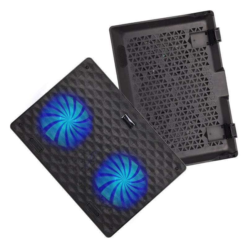 Zebronics, ZEB-NC3300 USB Powered Laptop Cooling Pad with Dual Fan, Dual USB Port and Blue LED Lights Zebronics, ZEB-NC3300 USB Powered Laptop Cooling Pad with Dual Fan, Dual USB Port and Blue LED Lights