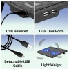 Zebronics, ZEB-NC3300 USB Powered Laptop Cooling Pad with Dual Fan, Dual USB Port and Blue LED Lights Zebronics, ZEB-NC3300 USB Powered Laptop Cooling Pad with Dual Fan, Dual USB Port and Blue LED Lights