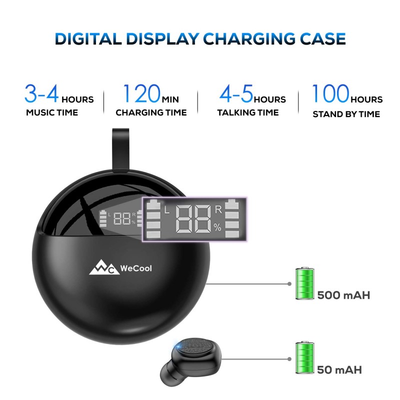 WeCool Moonwalk X2 Innovative Design True Wireless Earbuds for Stereo Music and Bluetooth Earphones WeCool Moonwalk X2 Innovative Design True Wireless Earbuds for Stereo Music and Bluetooth Earphones