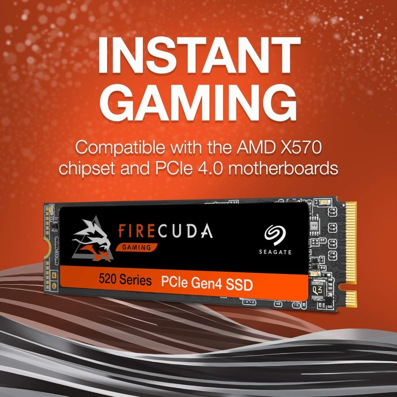 Seagate Firecuda 520 SSD 2TB up to 5000 MB/s Seagate Firecuda 520 SSD 2TB up to 5000 MB/s
