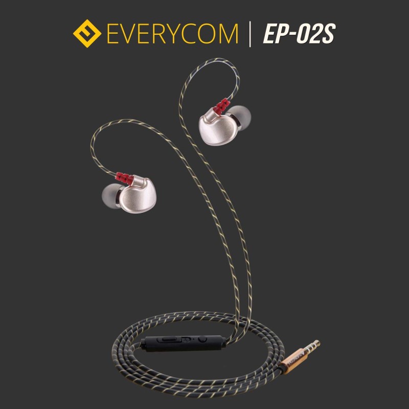 Everycom Xtreme True Sports Earphones with in-Line Mic for All 3.5mm Jack Devices(Gold) Everycom Xtreme True Sports Earphones with in-Line Mic for All 3.5mm Jack Devices(Gold)