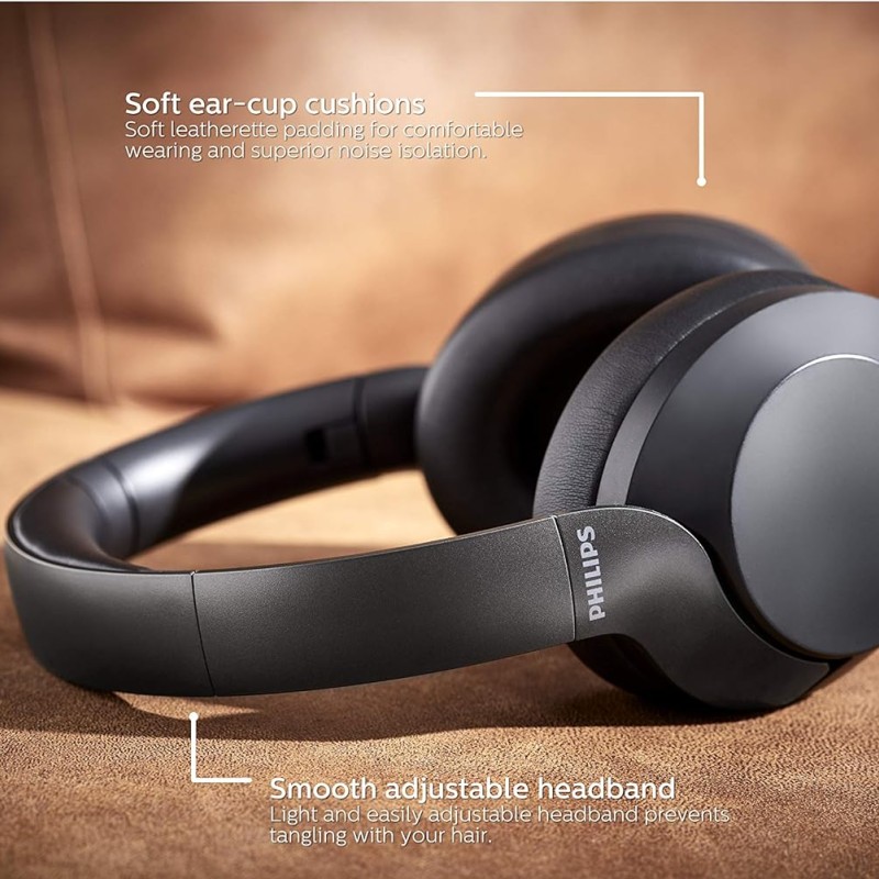 Philips Audio Performance PH805BK Wireless Over the Ear Headphone with Mic (Black) Philips Audio Performance PH805BK Wireless Over the Ear Headphone with Mic (Black)