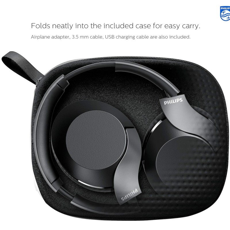 Philips Audio Performance PH805BK Wireless Over the Ear Headphone with Mic (Black) Philips Audio Performance PH805BK Wireless Over the Ear Headphone with Mic (Black)