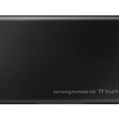 Samsung T7 Touch 2TB Up to 1,050MB/s USB 3.2 Gen 2 (10Gbps, Type-C) External Solid State Drive (Portable SSD) Black (MU-PC2T0K)