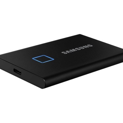 Samsung T7 Touch 2TB Up to 1,050MB/s USB 3.2 Gen 2 (10Gbps, Type-C) External Solid State Drive (Portable SSD) Black (MU-PC2T0K)