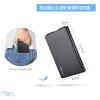 Portronics Chicklet Foldable QWERTY Keyboard, Mini Pocket Sized, Rechargeable, Bluetooth Wireless ,Black