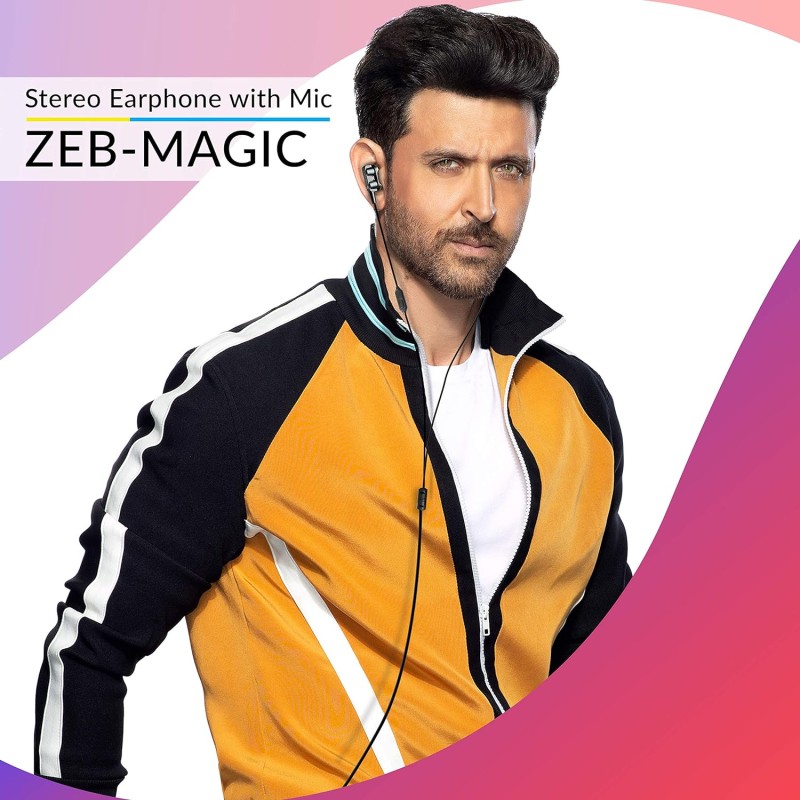 ZEBRONICS Zeb-Magic Wired in Ear Earphone with Mic (Black) ZEBRONICS Zeb-Magic Wired in Ear Earphone with Mic (Black)