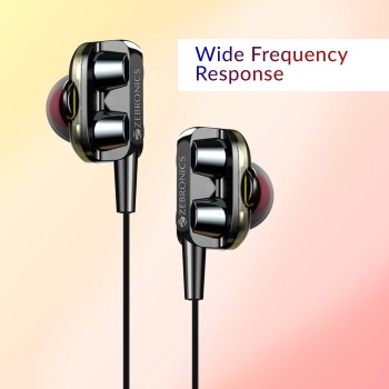 ZEBRONICS Zeb-Magic Wired in Ear Earphone with Mic (Black) ZEBRONICS Zeb-Magic Wired in Ear Earphone with Mic (Black)