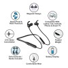 Matlek Fast Charging Bluetooth Earphone Wireless Headphone Neckband Sweat Proof Matlek Fast Charging Bluetooth Earphone Wireless Headphone Neckband Sweat Proof