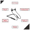 Matlek Fast Charging Bluetooth Earphone Wireless Headphone Neckband Sweat Proof Matlek Fast Charging Bluetooth Earphone Wireless Headphone Neckband Sweat Proof