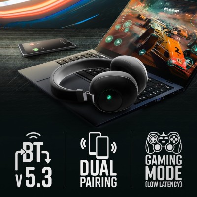ZEBRONICS Duke 60hrs Playtime Bluetooth Wireless Over Ear Headphone with Mic (Black) ZEBRONICS Duke 60hrs Playtime Bluetooth Wireless Over Ear Headphone with Mic (Black)