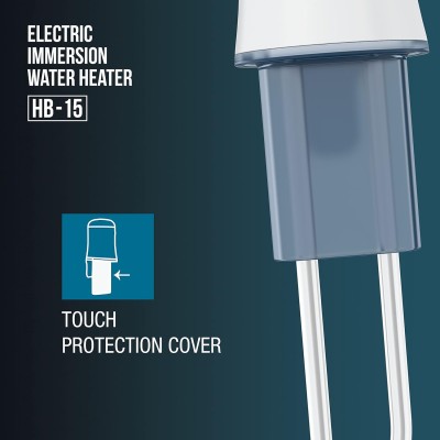 Havells Water Proof Immersion Water Heater HB 15 1500 Watts (White Blue), Plastic
