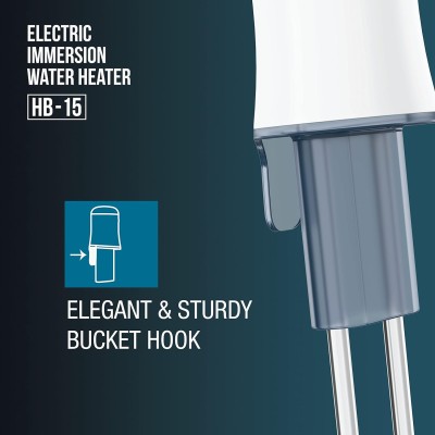 Havells Water Proof Immersion Water Heater HB 15 1500 Watts (White Blue), Plastic