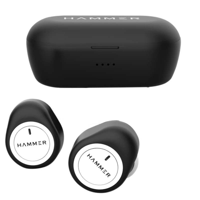 HAMMER Airflow Truly Wireless Earbuds (TWS) in-Built Mic (White) HAMMER Airflow Truly Wireless Earbuds (TWS) in-Built Mic (White)