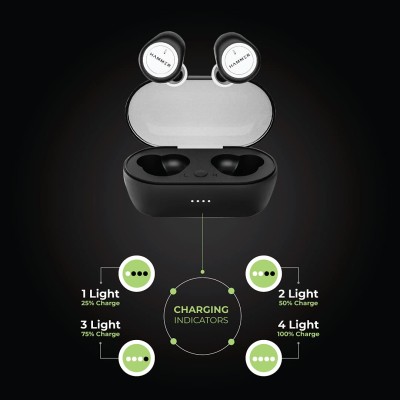 HAMMER Airflow Truly Wireless Earbuds (TWS) in-Built Mic (White) HAMMER Airflow Truly Wireless Earbuds (TWS) in-Built Mic (White)