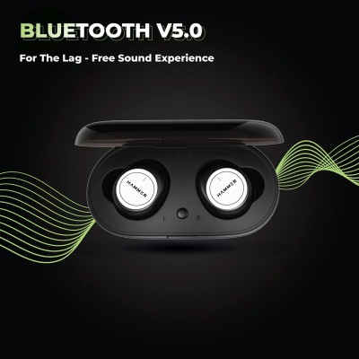 HAMMER Airflow Truly Wireless Earbuds (TWS) in-Built Mic (White) HAMMER Airflow Truly Wireless Earbuds (TWS) in-Built Mic (White)