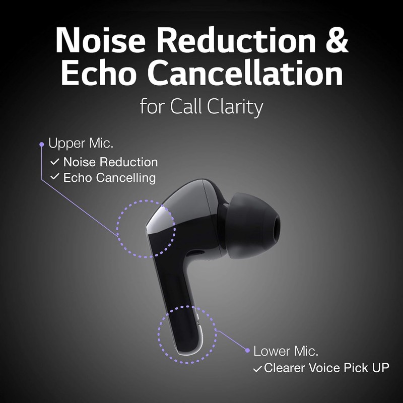 LG TONE Free HBS-FN6 Truly Wireless Bluetooth In Ear Earbuds with Mic (Black) LG TONE Free HBS-FN6 Truly Wireless Bluetooth In Ear Earbuds with Mic (Black)