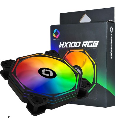CHIPTRONEX HX100 RGB Auto RGB Fan CHIPTRONEX HX100 RGB Auto RGB Fan