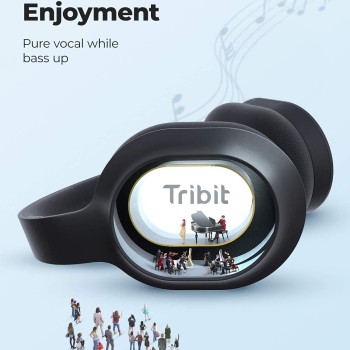 Tribit Over The Ear Headphone with Mic - Black Tribit Over The Ear Headphone with Mic - Black