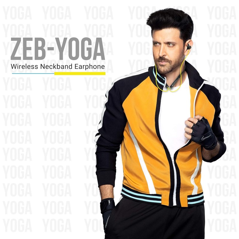 Zebronics ZEB-YOGA Wireless Bluetooth Supporting Earphone - (Black) Zebronics ZEB-YOGA Wireless Bluetooth Supporting Earphone - (Black)