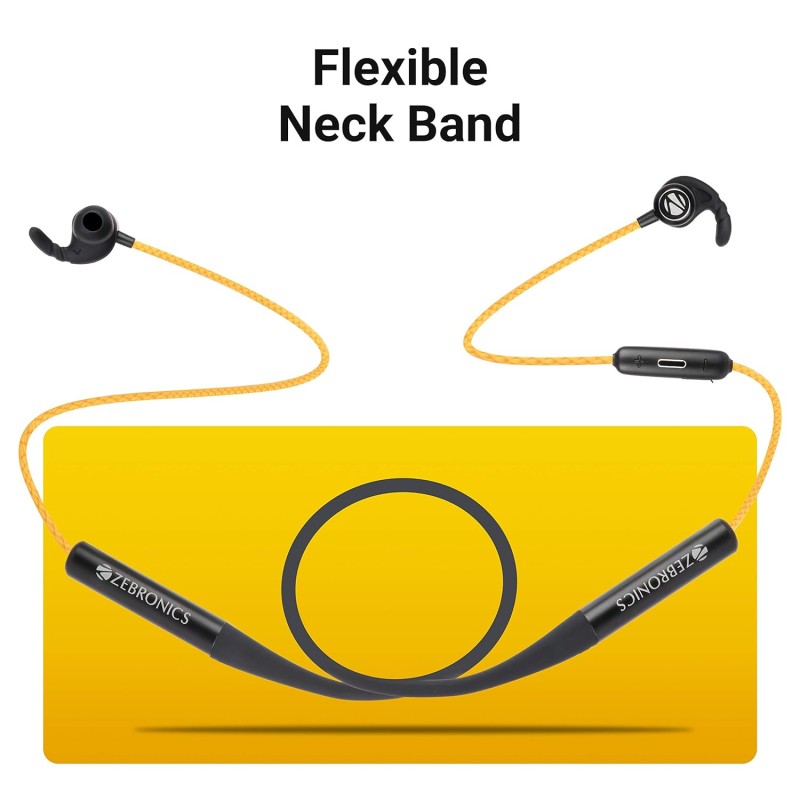 Zebronics ZEB-YOGA Wireless Bluetooth Supporting Earphone - (Black) Zebronics ZEB-YOGA Wireless Bluetooth Supporting Earphone - (Black)