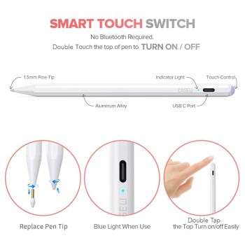CASE U Stylus Pen for iPad with Plam Rejection & Tilt Sensor