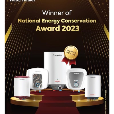 Crompton Arno Neo 25-L 5 Star Rated Storage Water Heater (Geyser) with Advanced 3 Level Safety (White) National Energy Conservation Award Winner 2023