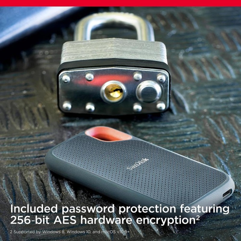 Sandisk Extreme Portable 1TB, 1050MB/s R, 1000MB/s W, 3mtr Drop Protection, IP65 Water/dust Resistance Sandisk Extreme Portable 1TB, 1050MB/s R, 1000MB/s W, 3mtr Drop Protection, IP65 Water/dust Resistance