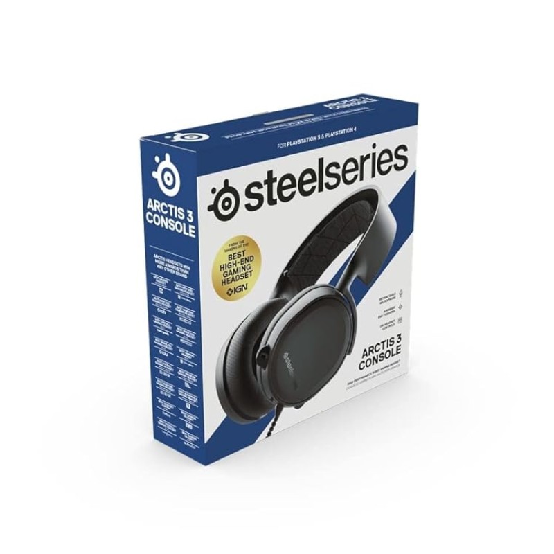 SteelSeries Arctis 3 Console, Stereo Wired Gaming Headset for Playstation 5 & 4 SteelSeries Arctis 3 Console, Stereo Wired Gaming Headset for Playstation 5 & 4