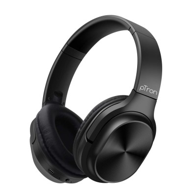 pTron Studio Classic Over Ear Wireless Headphones, Bluetooth 5.0 - (Black) pTron Studio Classic Over Ear Wireless Headphones, Bluetooth 5.0 - (Black)