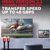 Honeywell HDMI Cable 2.1 with Ethernet, 8k@60Hz, 4k@120Hz UHD Resolution, 2 Mtr(6.6ft) Honeywell HDMI Cable 2.1 with Ethernet, 8k@60Hz, 4k@120Hz UHD Resolution, 2 Mtr(6.6ft)