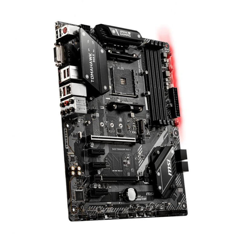 MSI B450 Tomahawk MAX II ATX Gaming Motherboard Socket AM4 DDR4 MSI B450 Tomahawk MAX II ATX Gaming Motherboard Socket AM4 DDR4