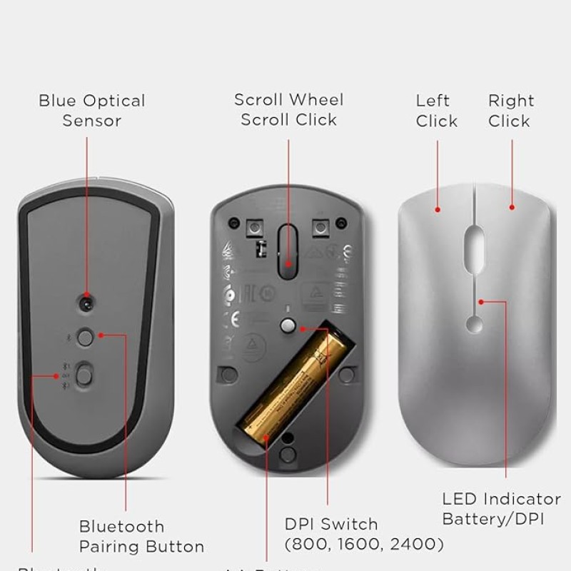 Lenovo 600 Bluetooth 5.0 Silent Mouse Lenovo 600 Bluetooth 5.0 Silent Mouse