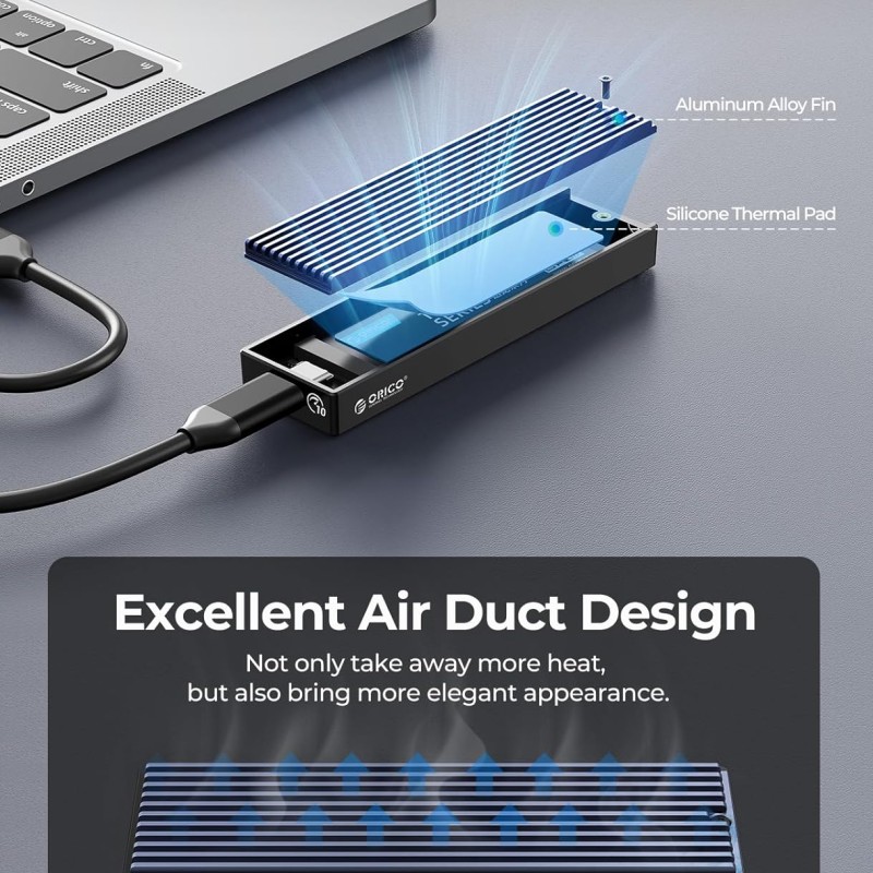 ORICO M2PV-C3 M.2 NVME SSD Enclosure (Not for SATA SSD) USB 3.1 Type C ORICO M2PV-C3 M.2 NVME SSD Enclosure (Not for SATA SSD) USB 3.1 Type C