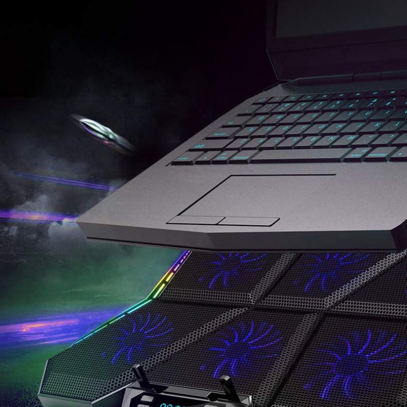 Cosmic Byte Meteoroid RGB Laptop Cooling Pad with 6 Fan upto 17 inch laptops (Black/Blue) Cosmic Byte Meteoroid RGB Laptop Cooling Pad with 6 Fan upto 17 inch laptops (Black/Blue)