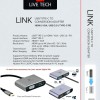 Live Tech Link 4 in 1 USB Type C to HDMI Port VGA Port USB Adapter USB3.0 PD Connect