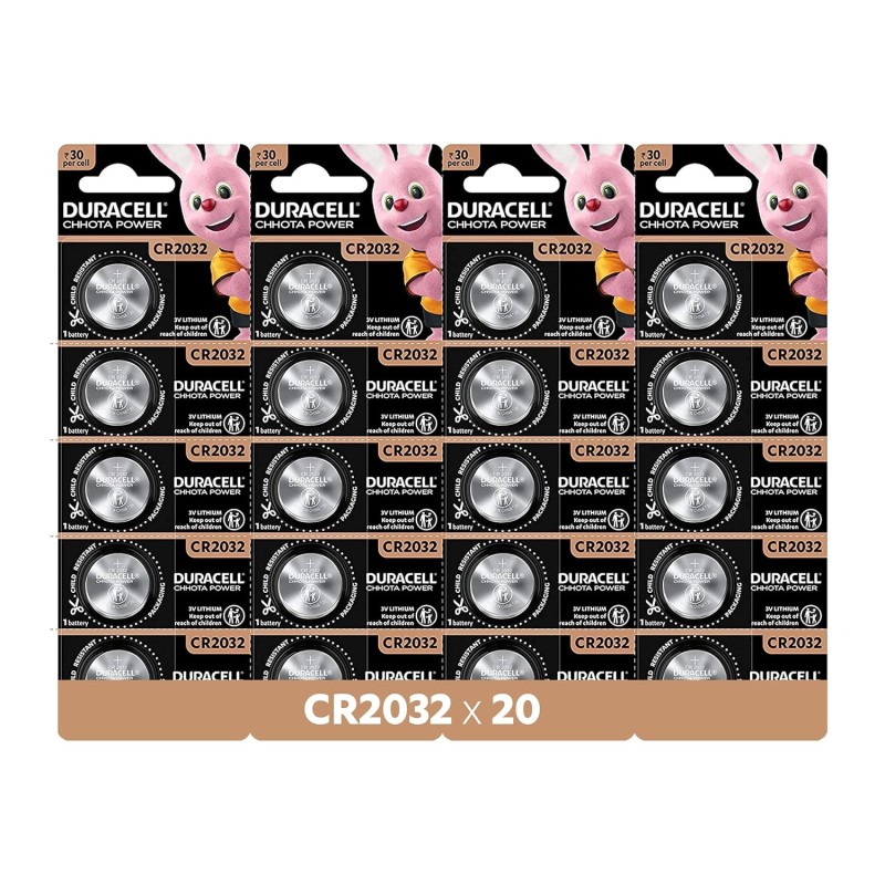 Duracell CR2032 3V Lithium Coin Battery, 20 pcs, 2032 Coin Button Cell Battery, DL2032 Duracell CR2032 3V Lithium Coin Battery, 20 pcs, 2032 Coin Button Cell Battery, DL2032
