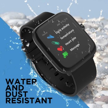 FLiX (Beetel S1 Bluetooth Smart Watch, IPX 68 Rated Water and Dust Resistant - (Black) FLiX (Beetel S1 Bluetooth Smart Watch, IPX 68 Rated Water and Dust Resistant - (Black)