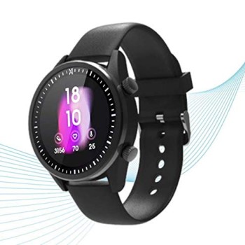 WatchOut Wearables Presents Mad Gaze : World's First Gesture Controlled & 4G IoT Enabled Silicone Smartwatch (Black)