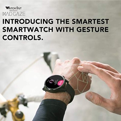 WatchOut Wearables Presents Mad Gaze : World's First Gesture Controlled & 4G IoT Enabled Silicone Smartwatch (Black) WatchOut Wearables Presents Mad Gaze : World's First Gesture Controlled & 4G IoT Enabled Silicone Smartwatch (Black)